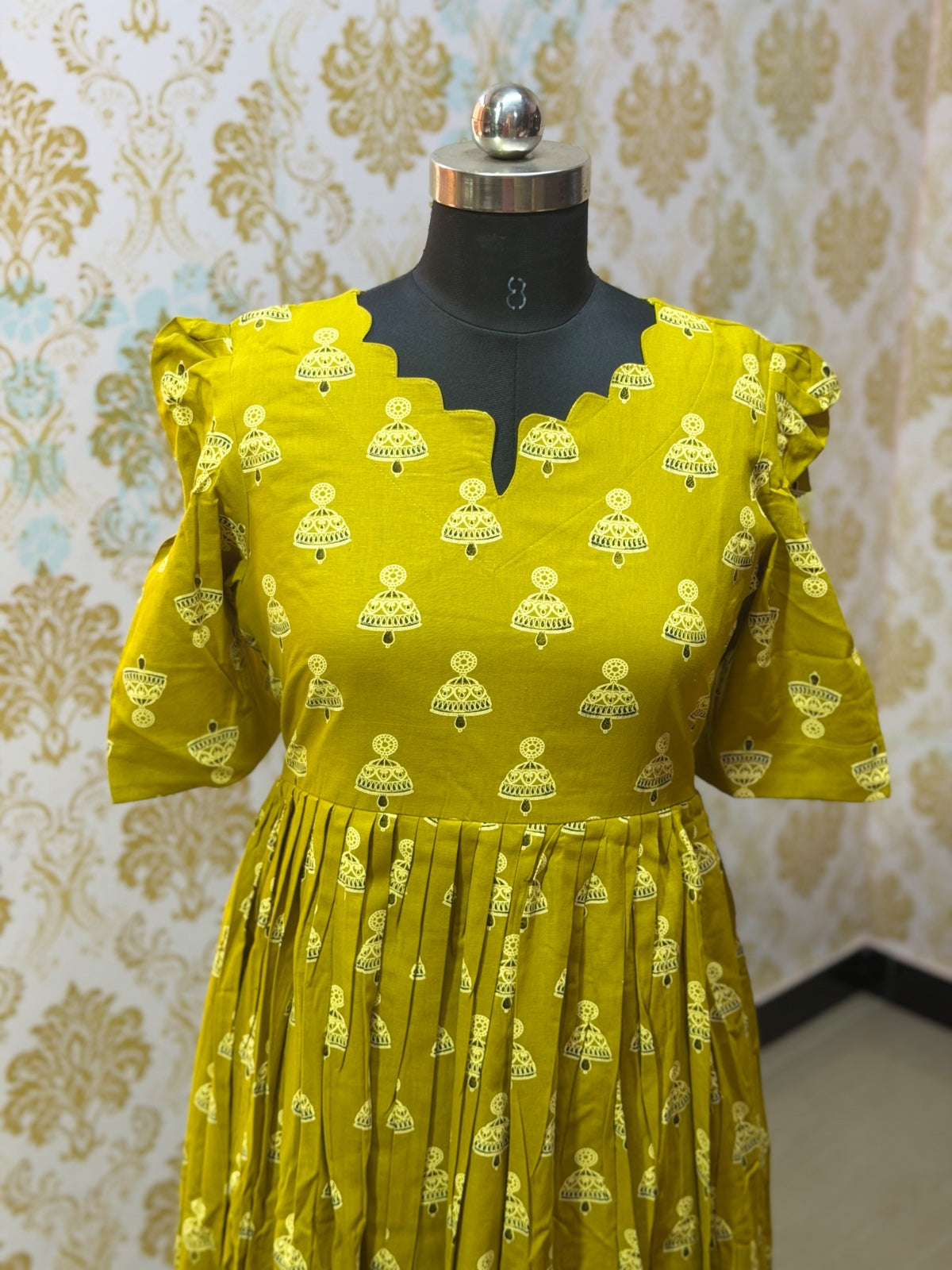 Premium Cotton Floral Frock - CFF193