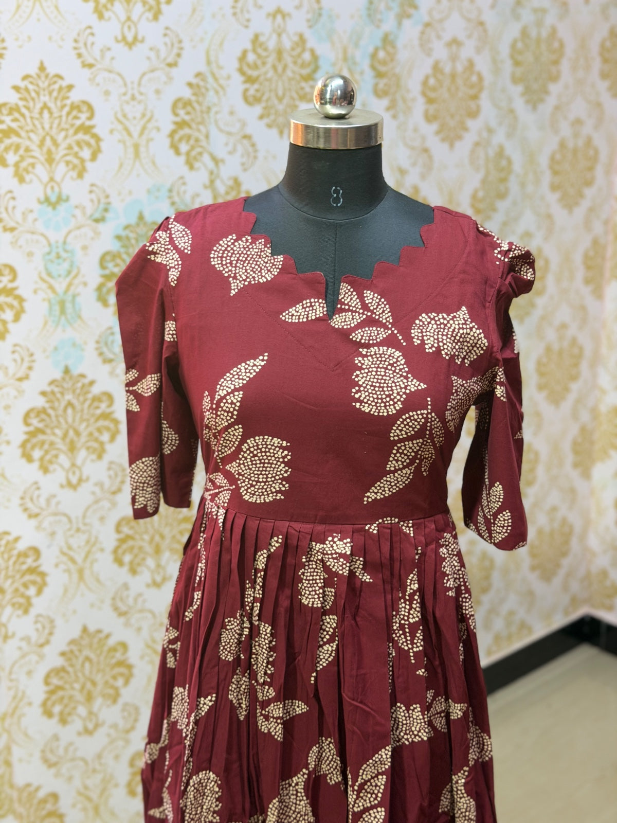 Premium Cotton Floral Frock - CFF194