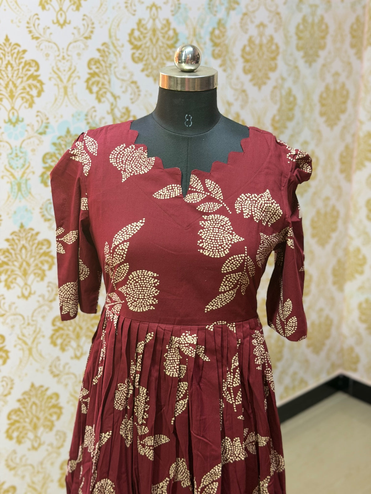 Premium Cotton Floral Frock - CFF194