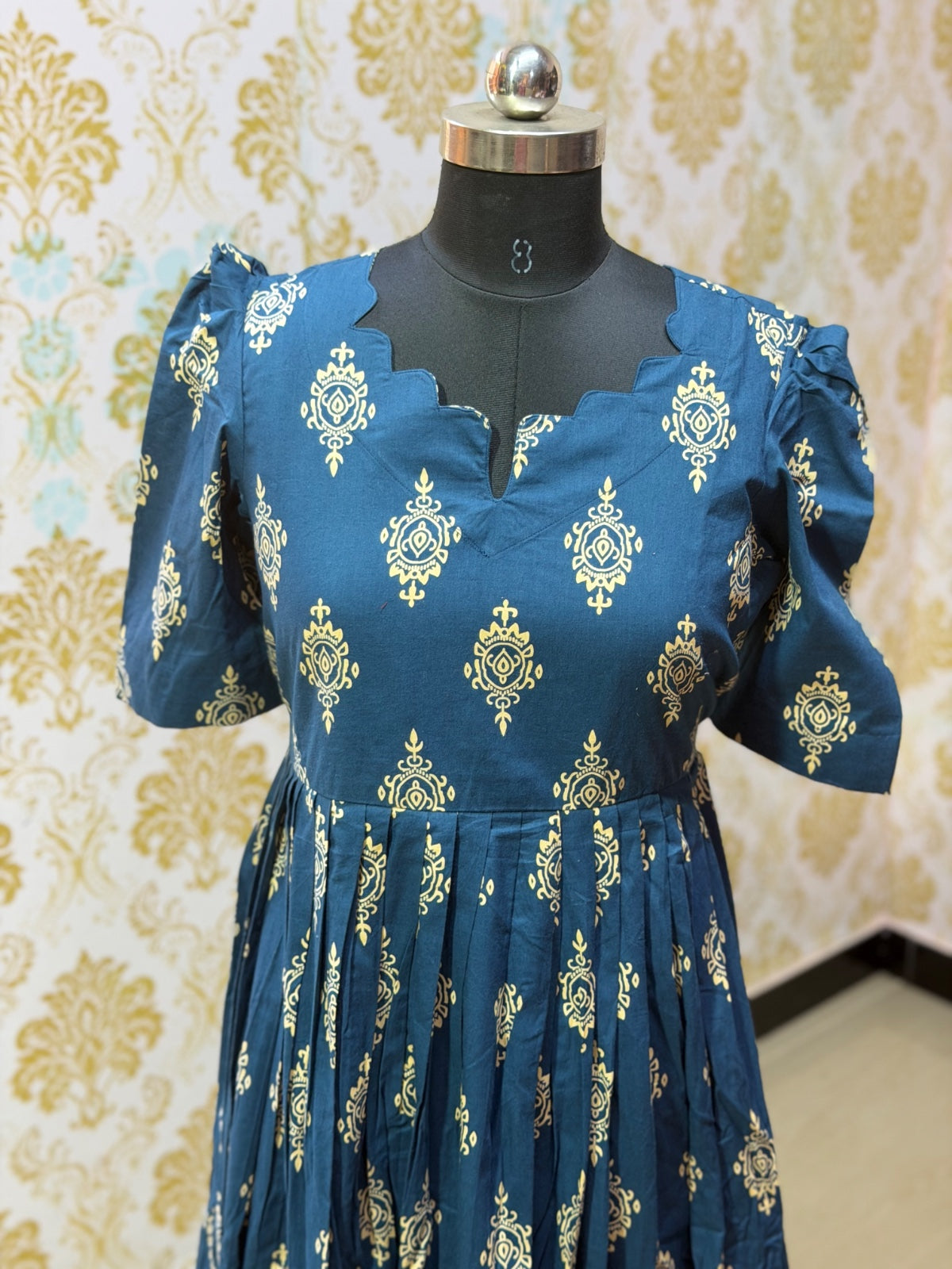 Premium Cotton Floral Frock - CFF195