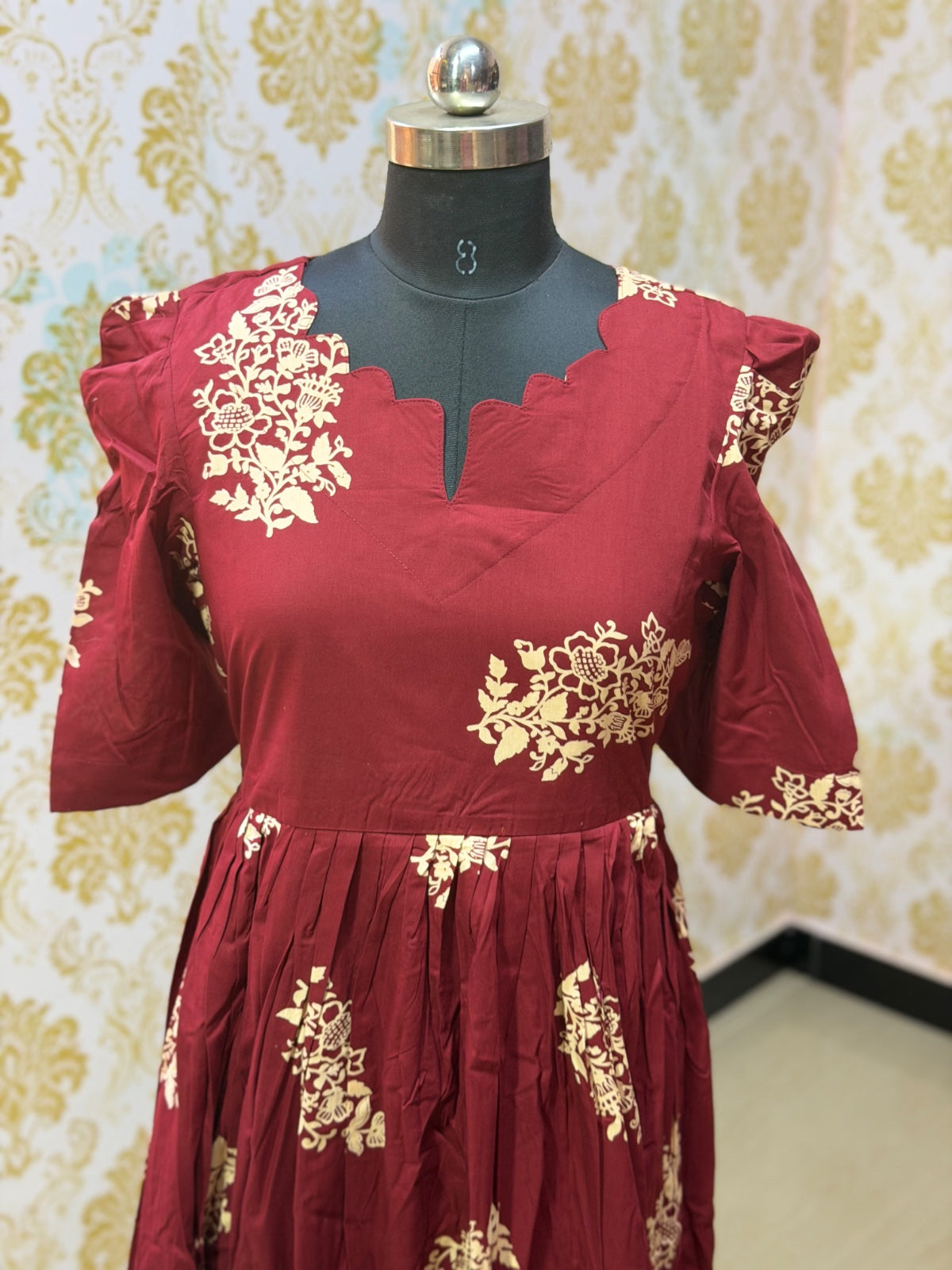 Premium Cotton Floral Frock - CFF196