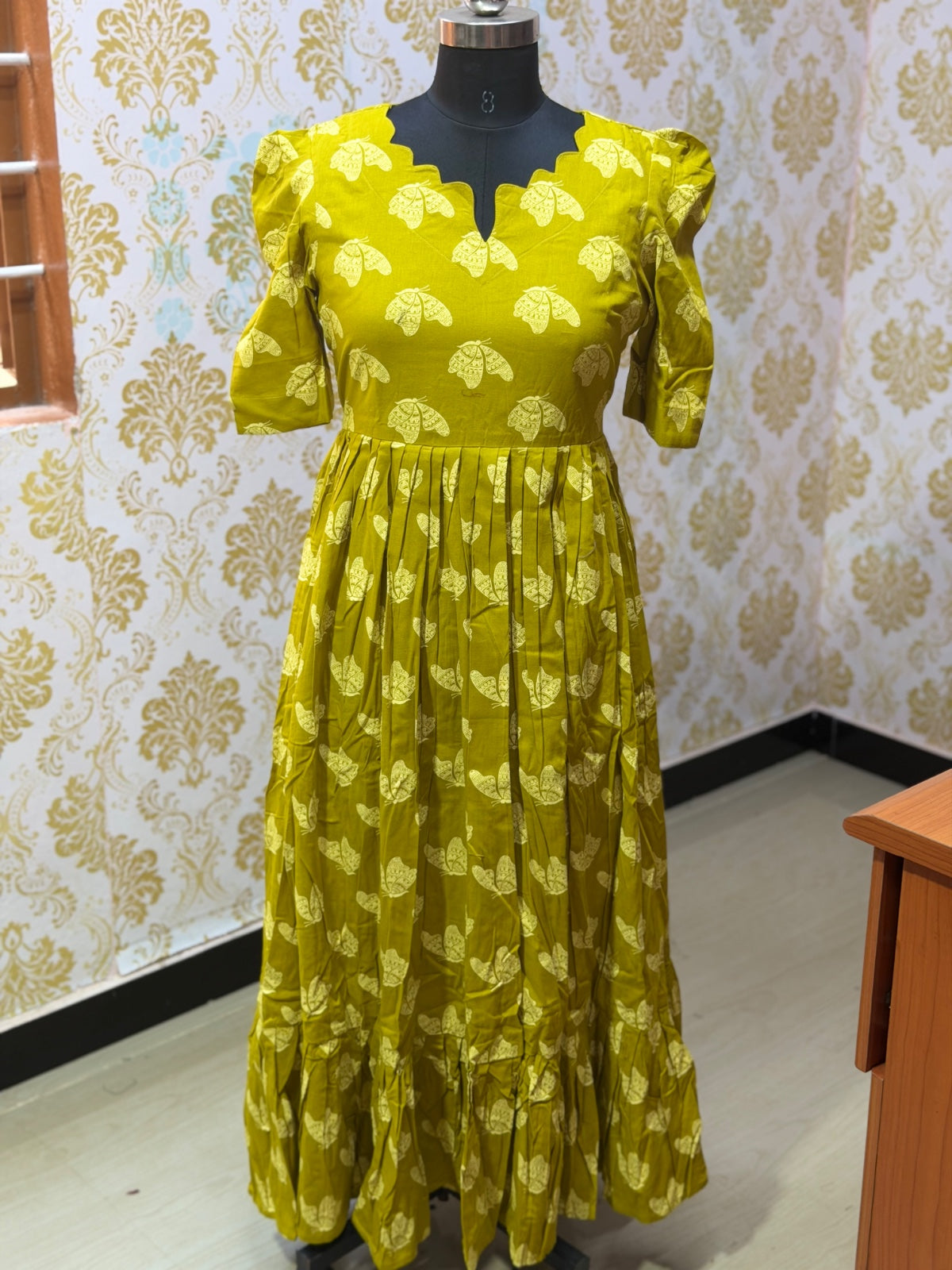 Premium Cotton Floral Frock - CFF197