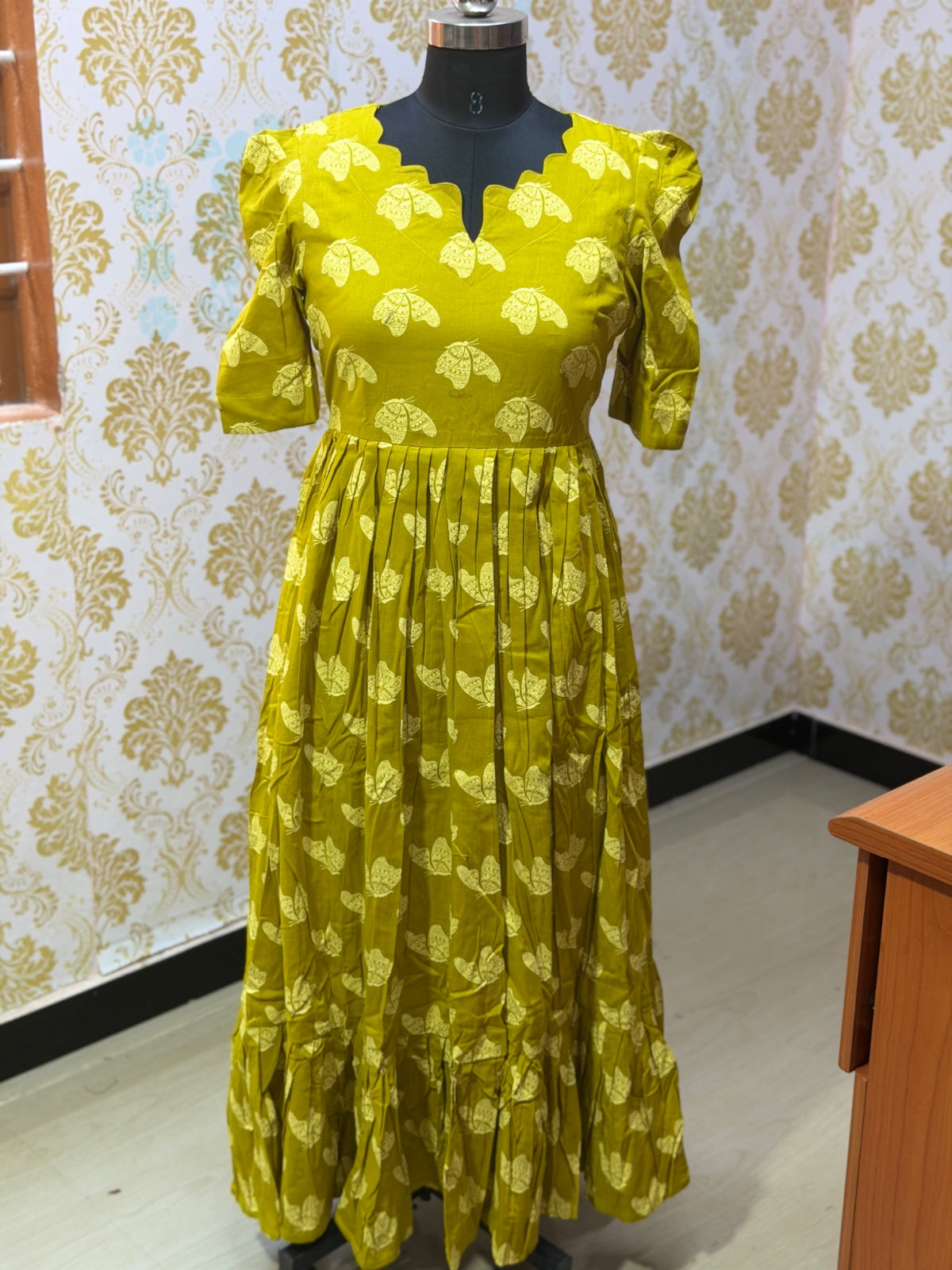 Premium Cotton Floral Frock - CFF197