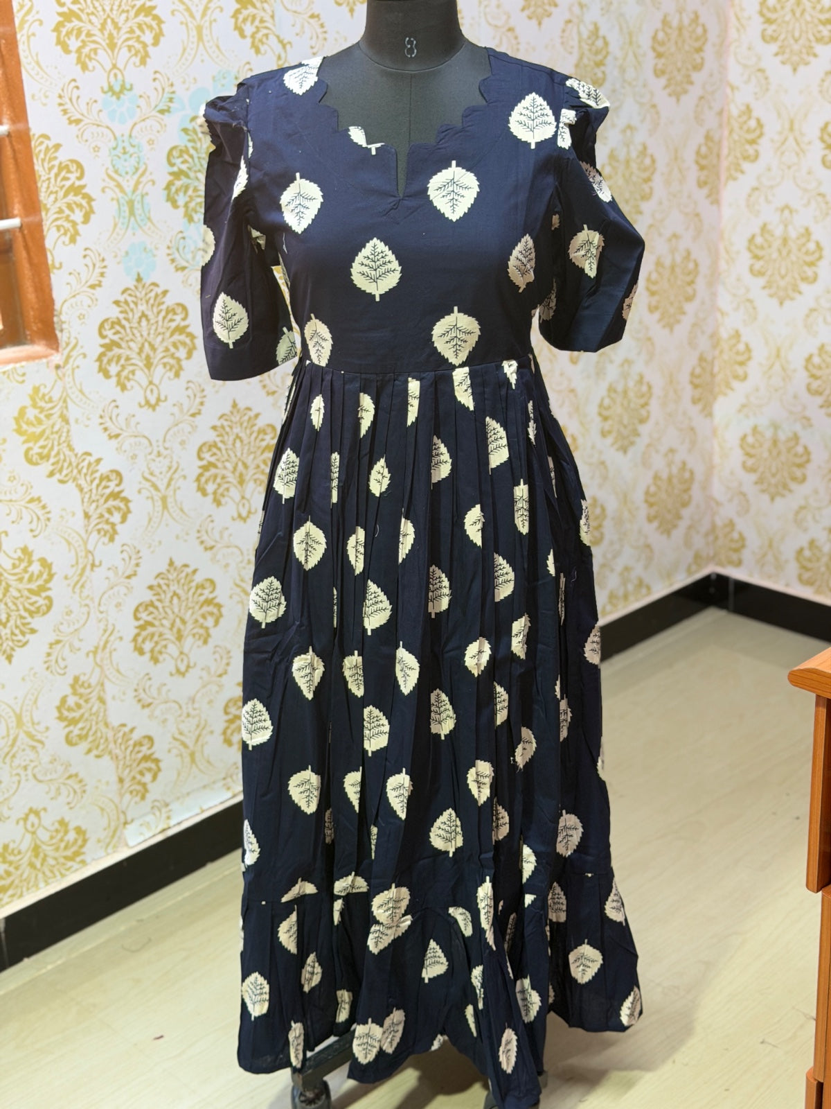 Premium Cotton Floral Frock - CFF198