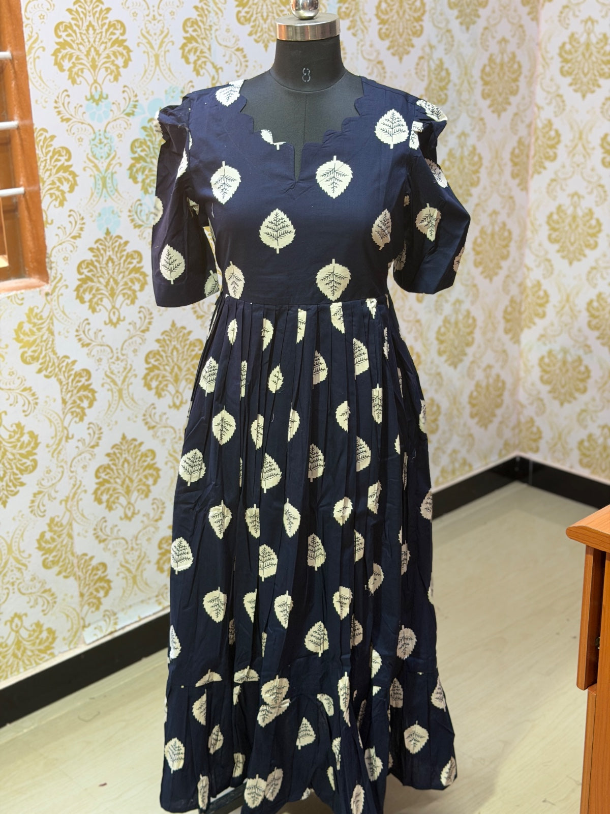 Premium Cotton Floral Frock - CFF198