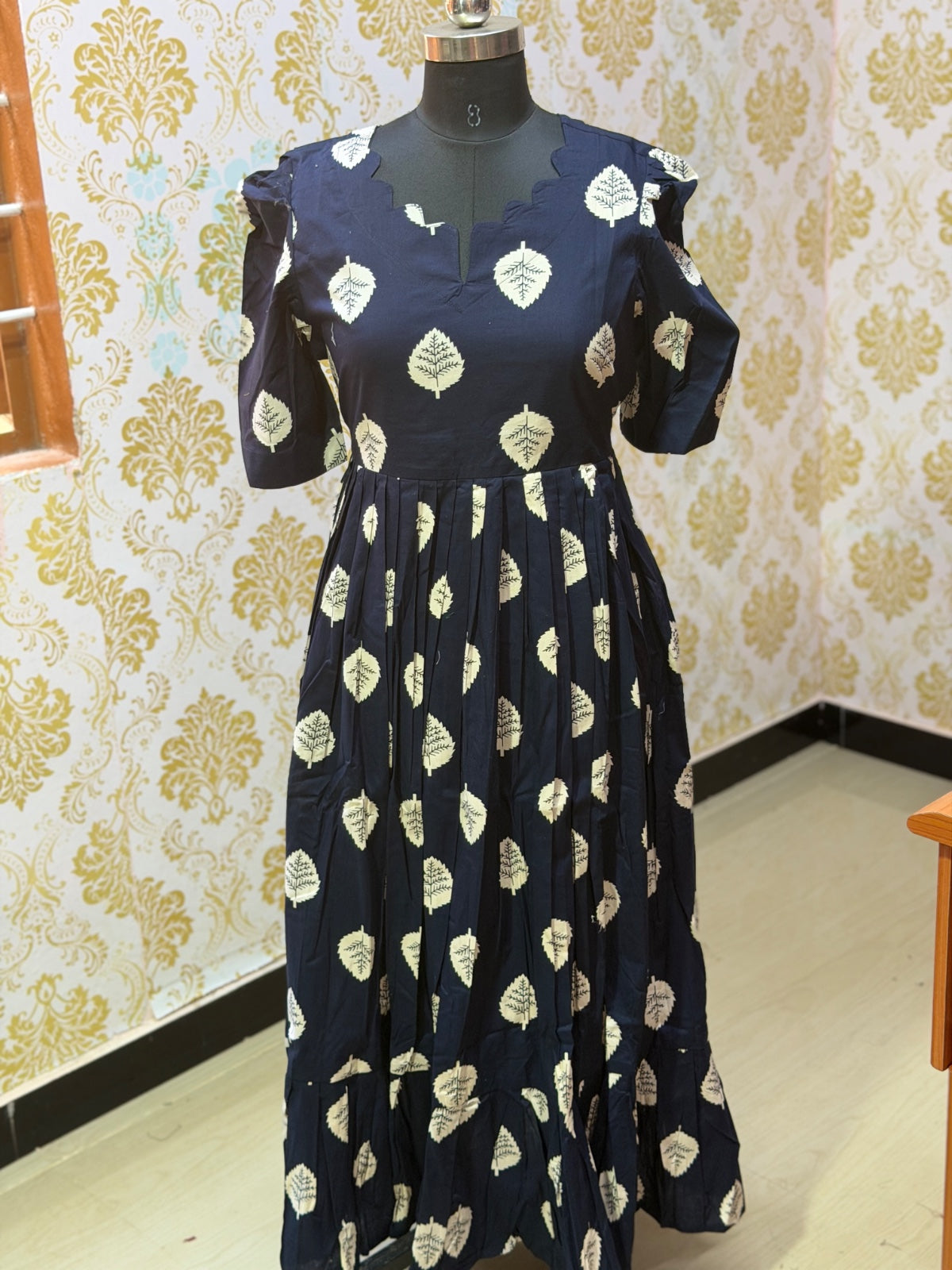 Premium Cotton Floral Frock - CFF198