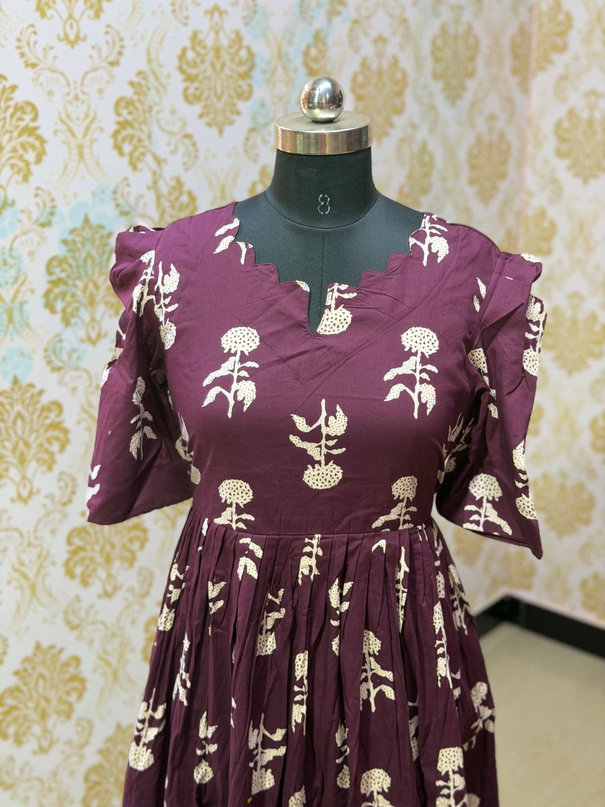 Premium Cotton Floral Frock - CFF199