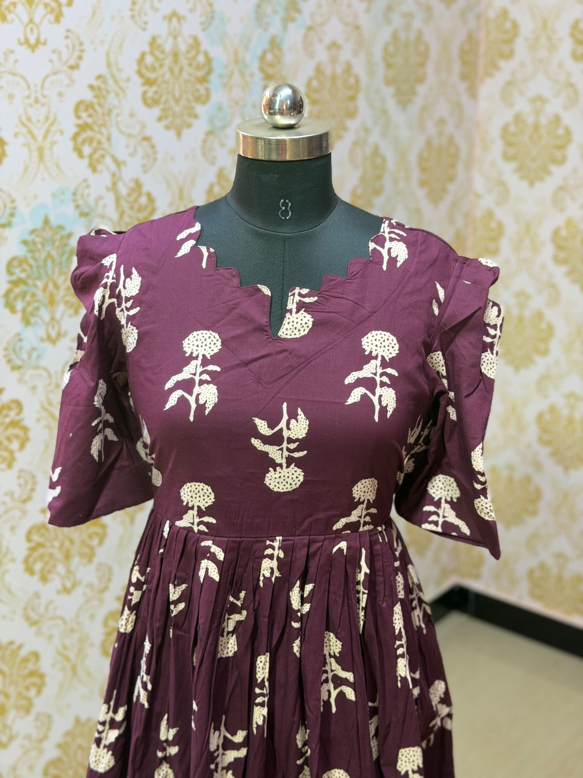 Premium Cotton Floral Frock - CFF199