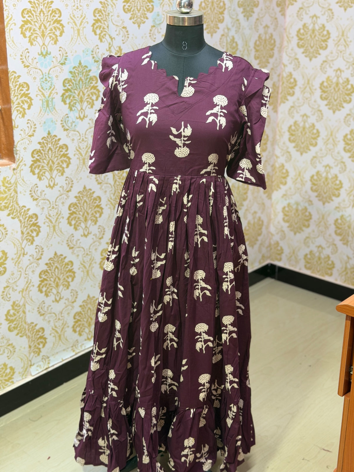 Premium Cotton Floral Frock - CFF199