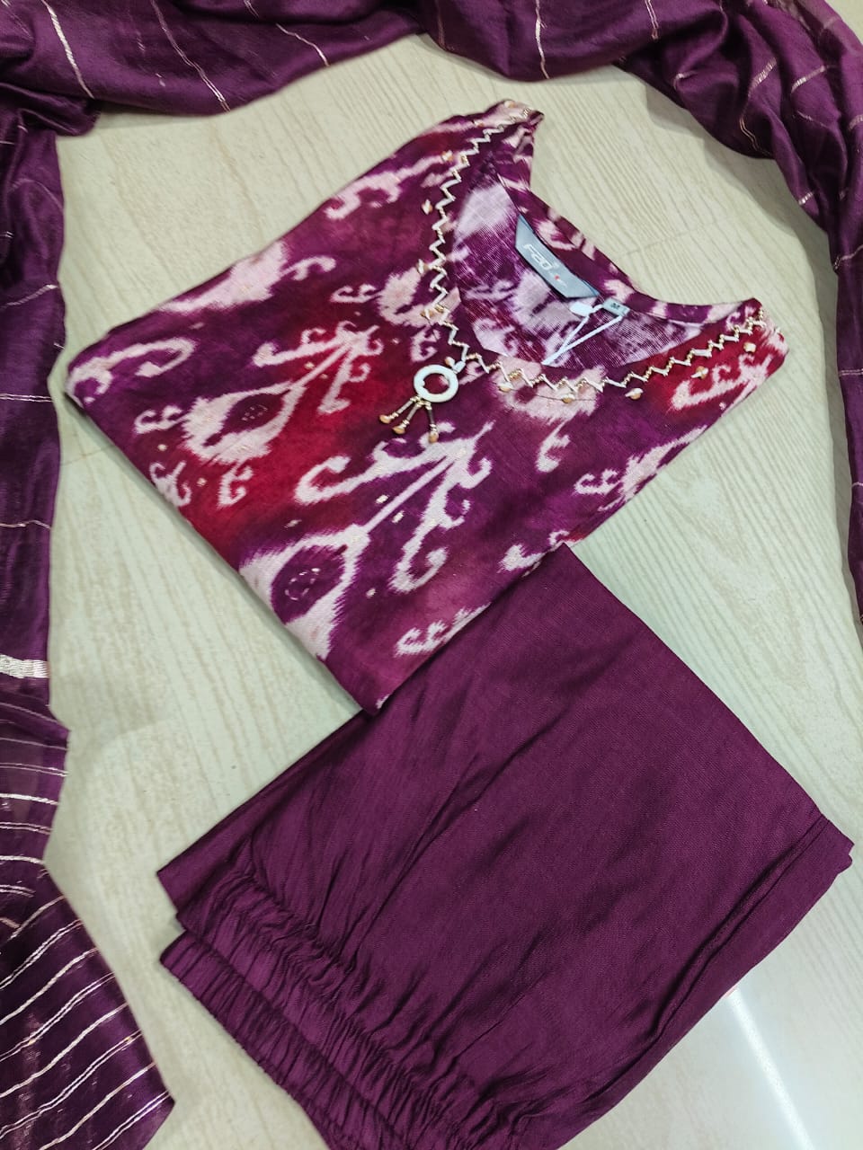 Premium Shiny Vetican Silk Kurti - SVK19