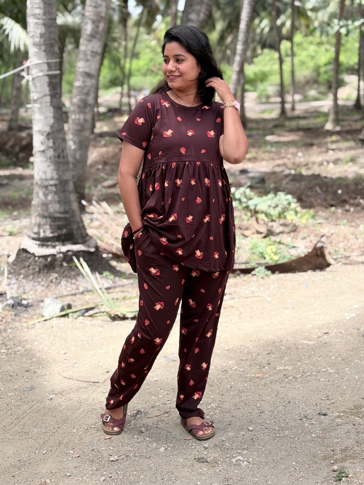 Peplum Co ords (Night suits) - NS01