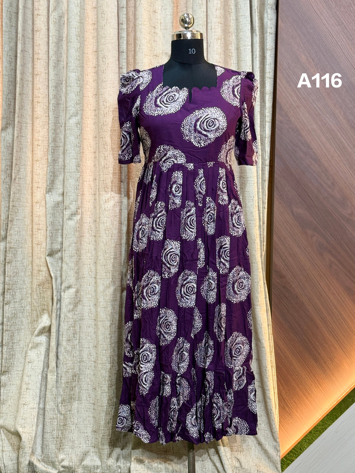 Premium Rayon Floral Frock  CFFA116