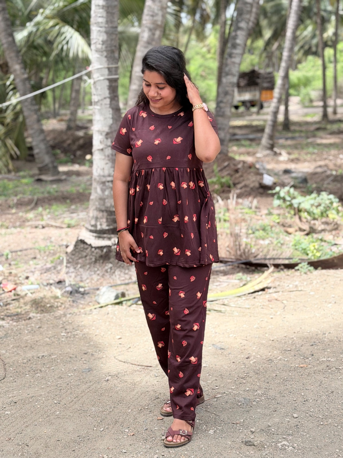 Peplum Co ords (Night suits) - NS01