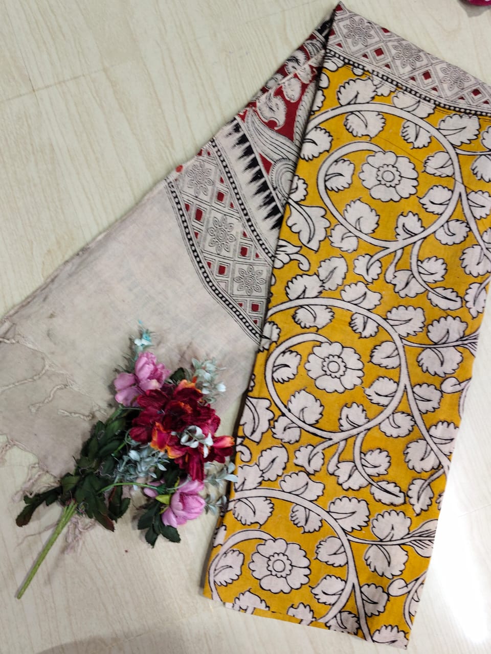 Kalamkari Pure Cotton Duppatas KCD01