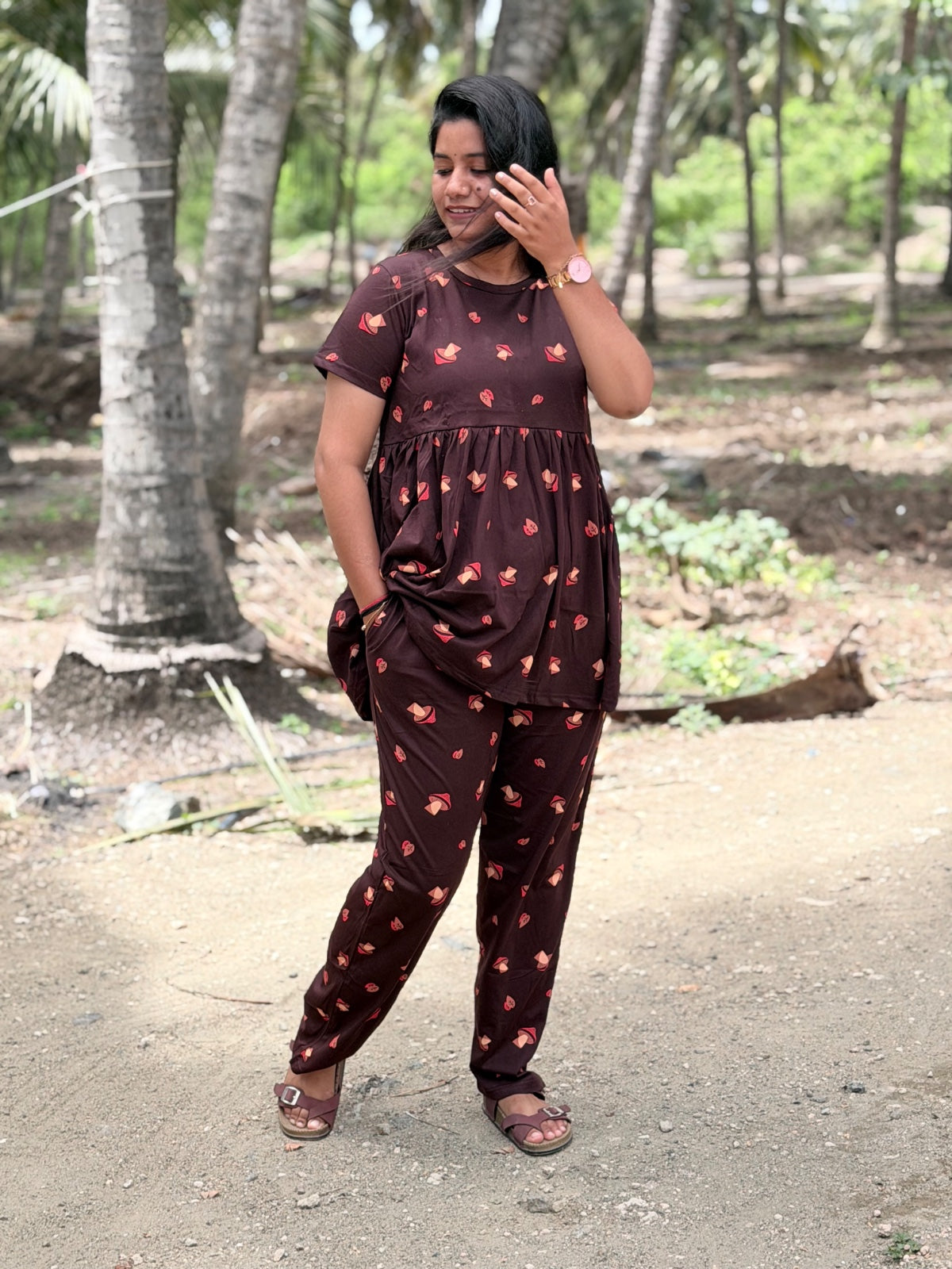 Peplum Co ords (Night suits) - NS01