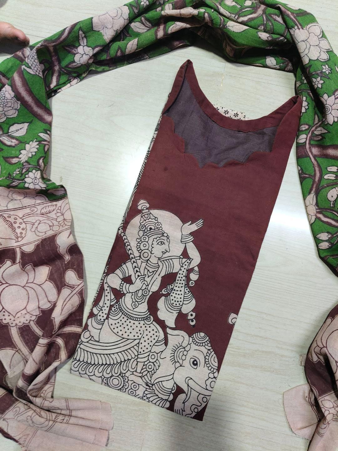 Kalamkari Kurti With Dupatta  KK81