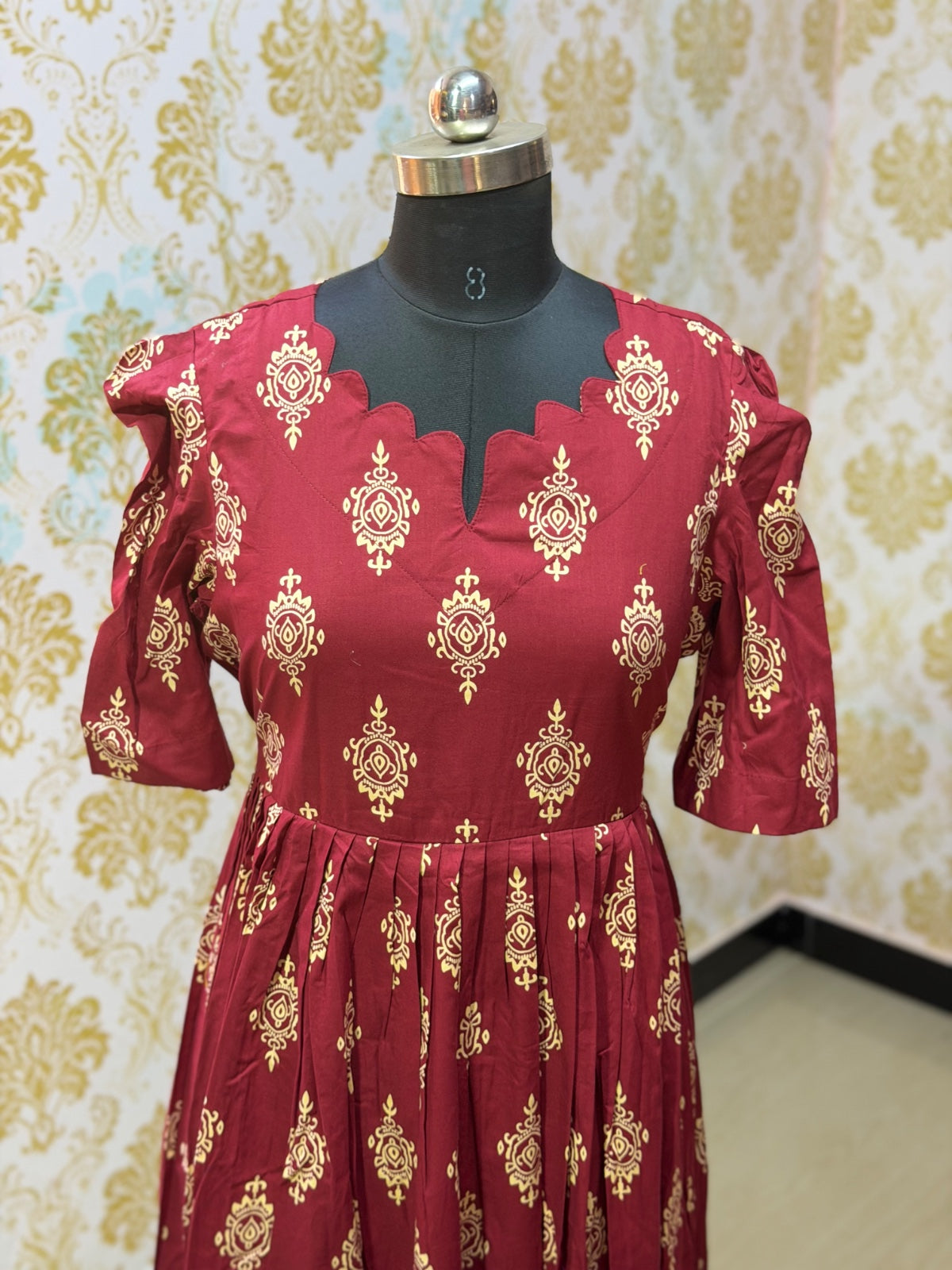 Premium Cotton Floral Frock - CFF200