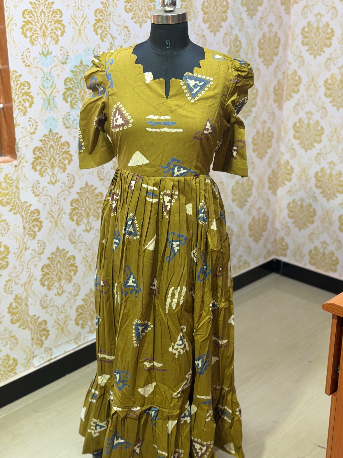 Premium Cotton Floral Frock - CFF201