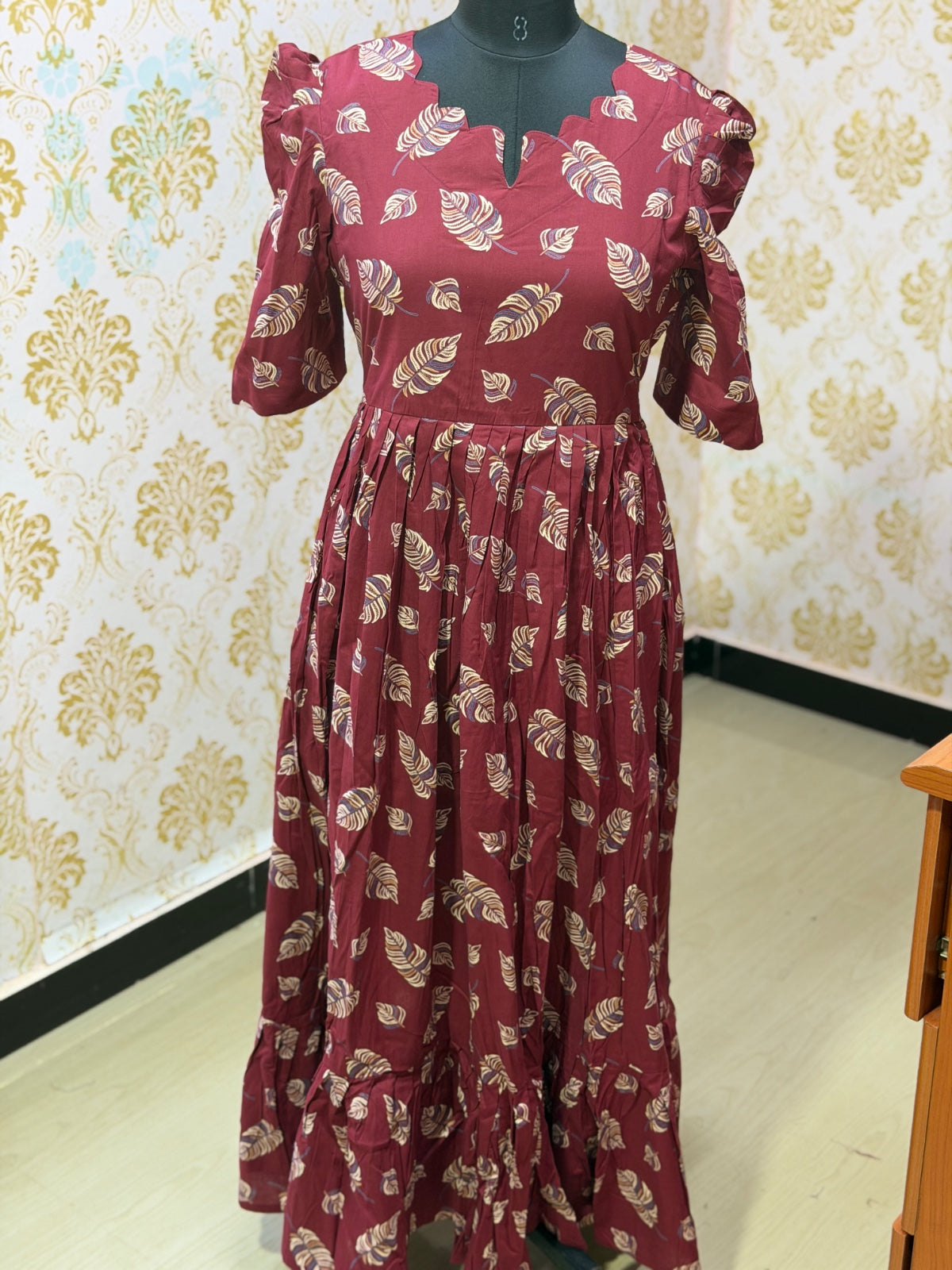 Premium Cotton Floral Frock - CFF202