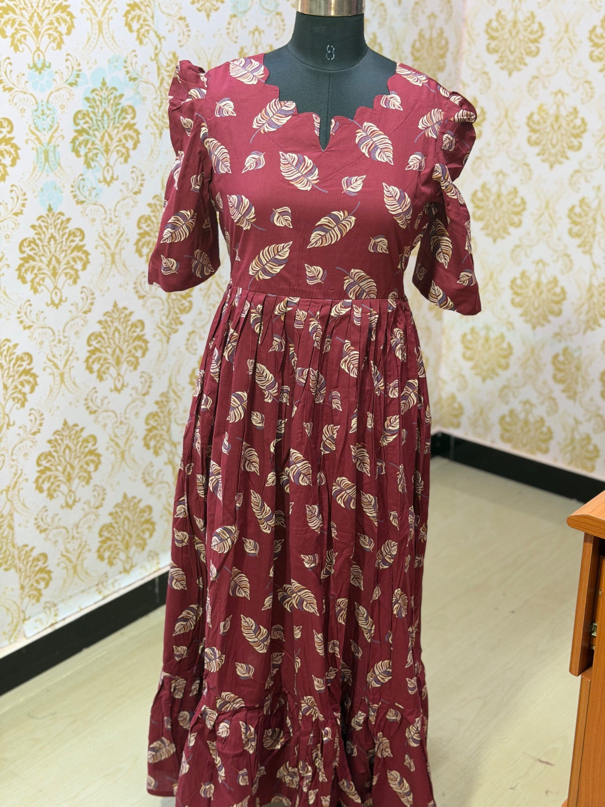 Premium Cotton Floral Frock - CFF202