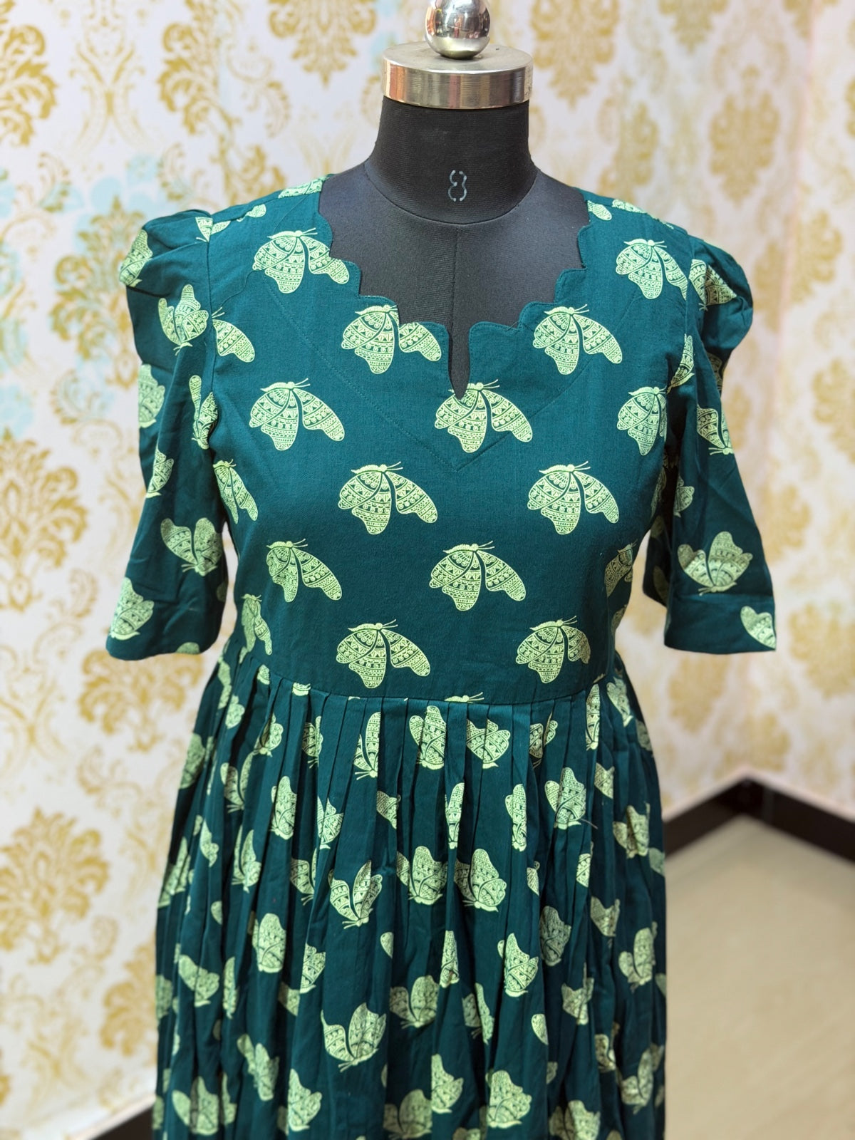 Premium Cotton Floral Frock - CFF203
