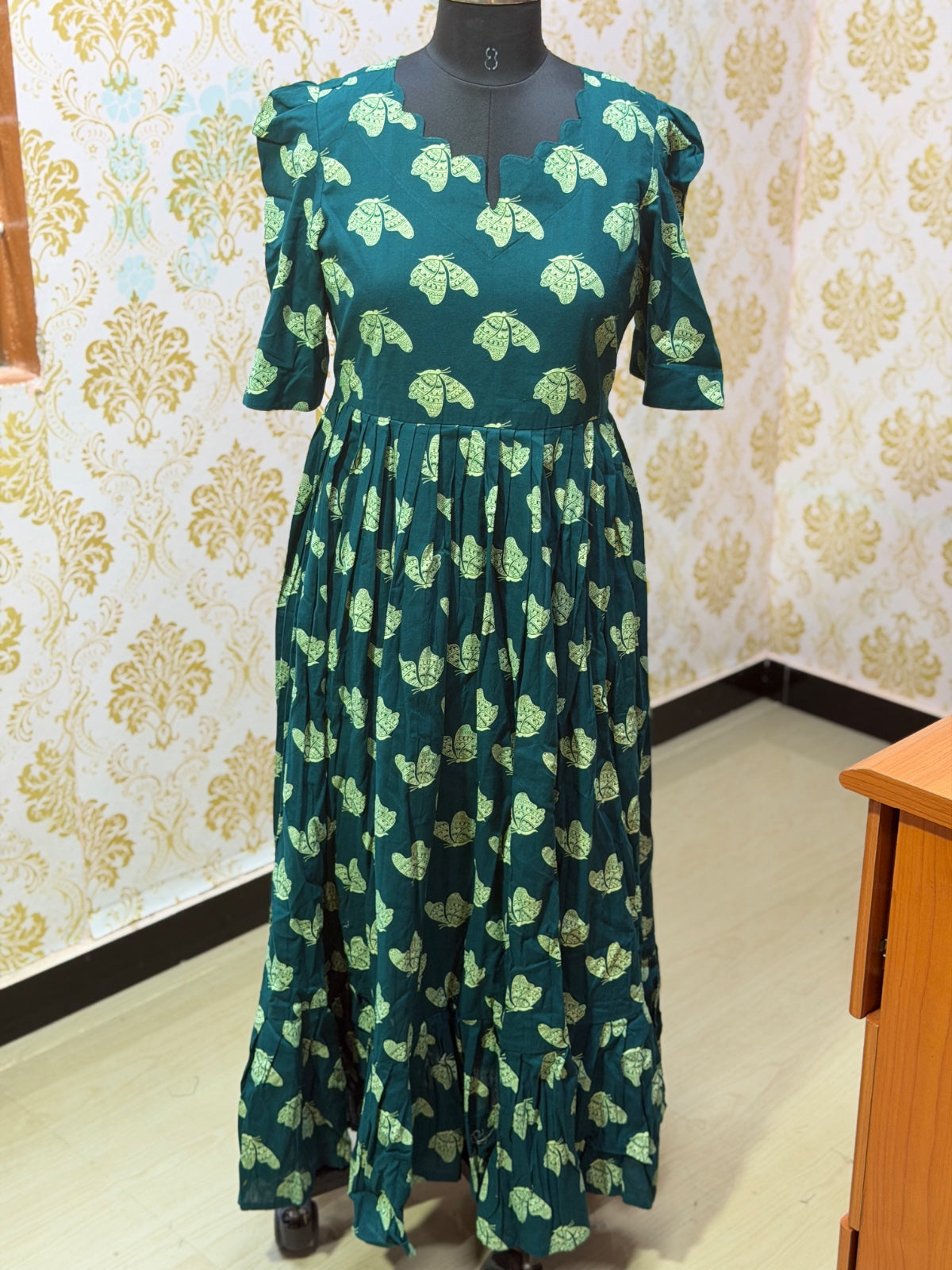 Premium Cotton Floral Frock - CFF203
