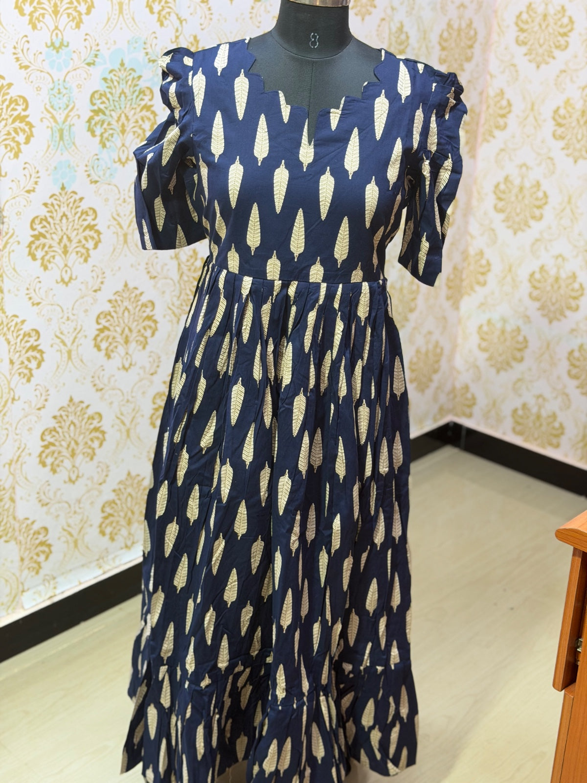 Premium Cotton Floral Frock - CFF204