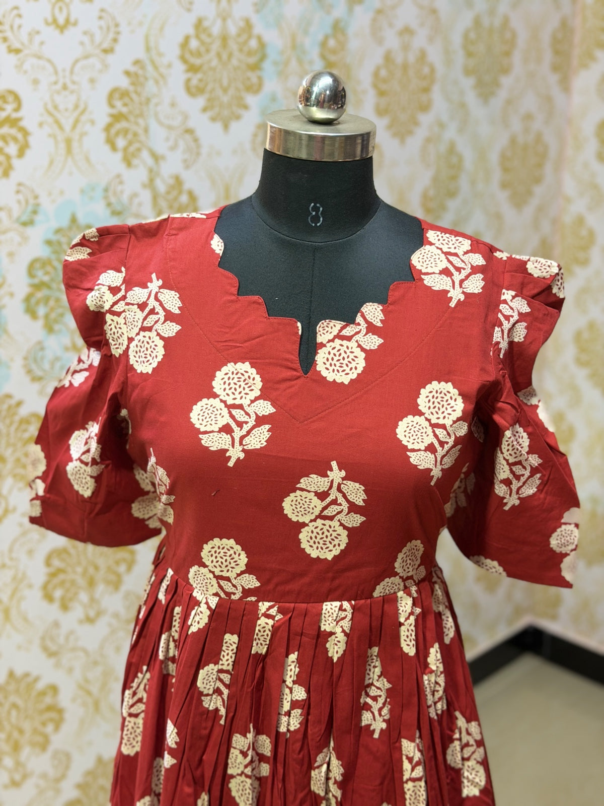 Premium Cotton Floral Frock - CFF205