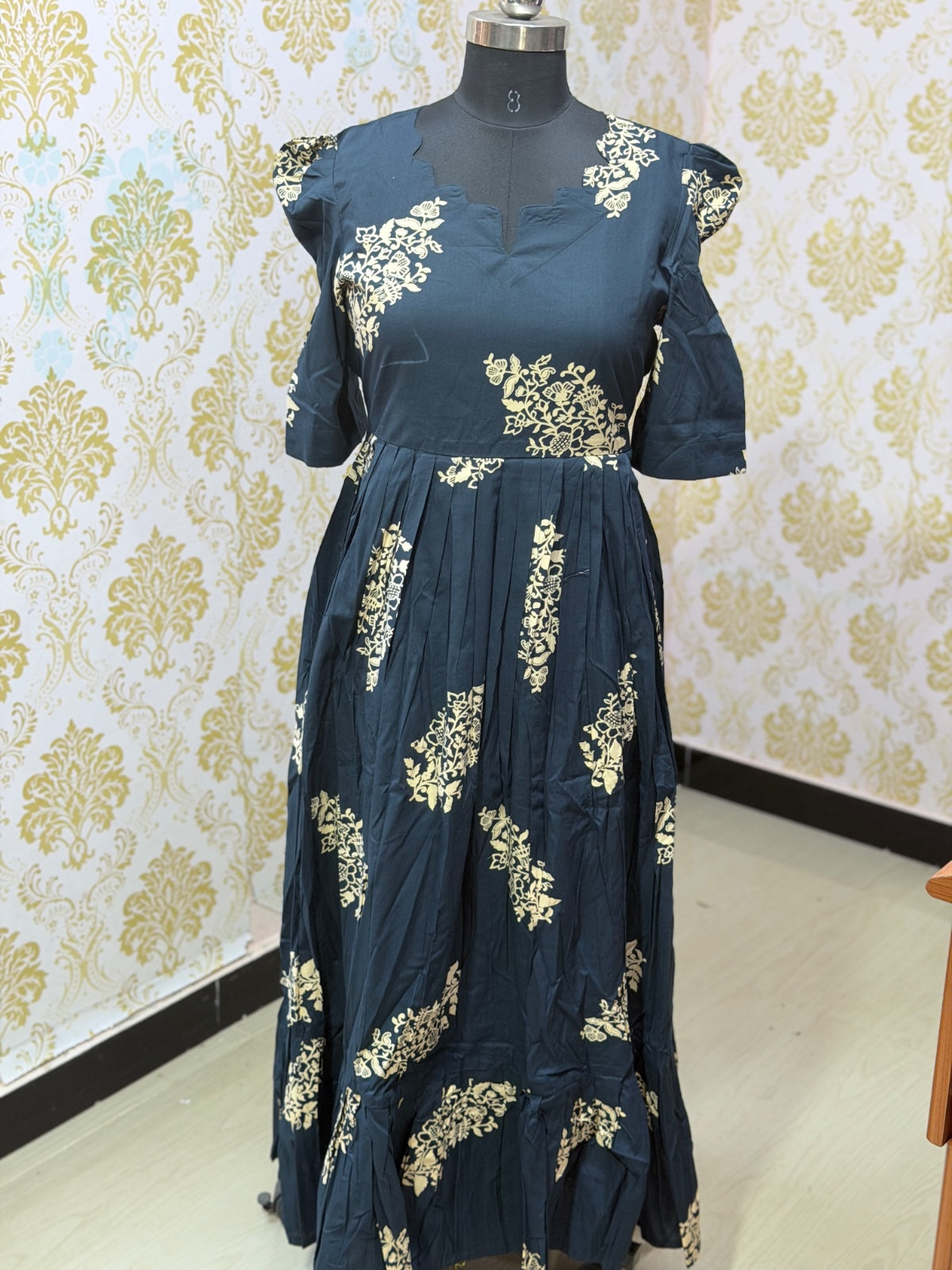 Premium Cotton Floral Frock - CFF206