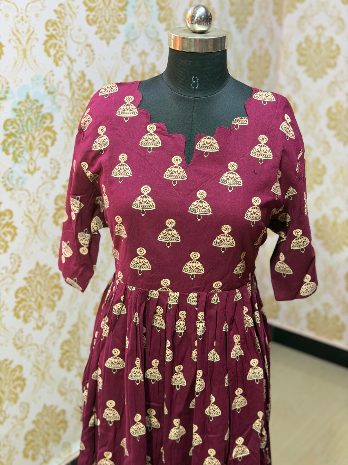 Premium Cotton Floral Frock - CFF207