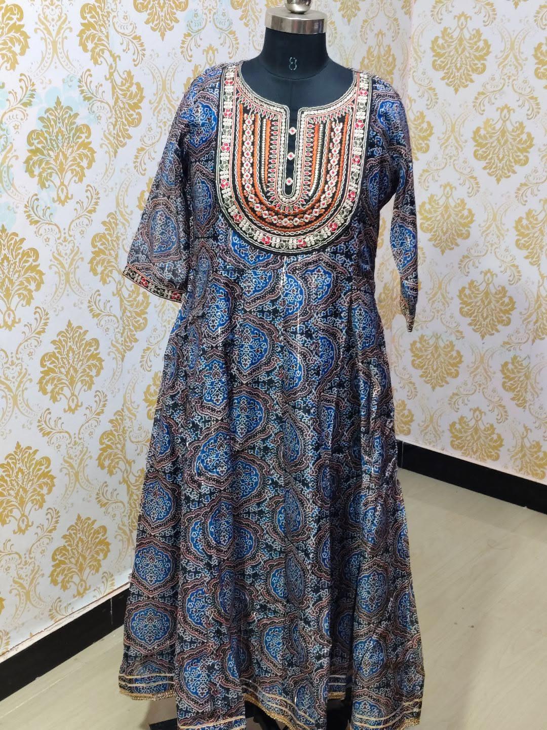 Tissue Silk Floral Frock - CFF209