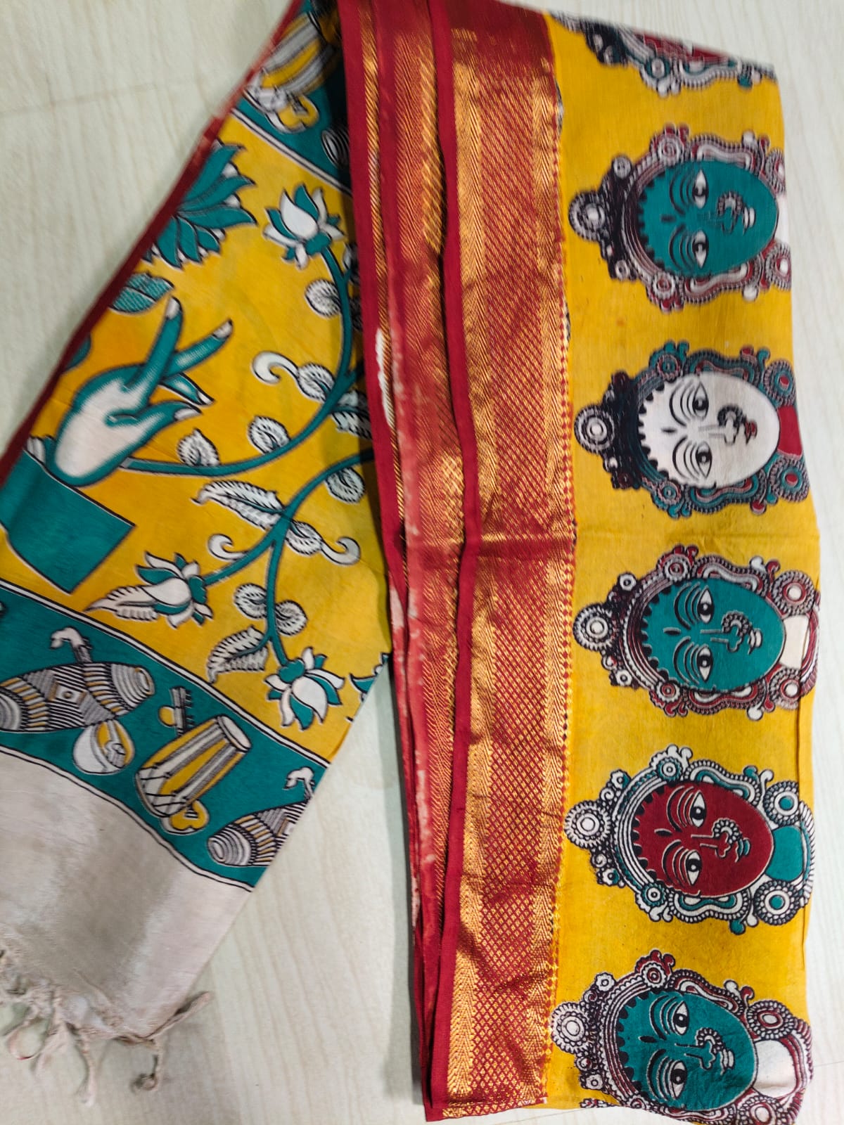 Kalamkari Pure Cotton Duppatas KCD20
