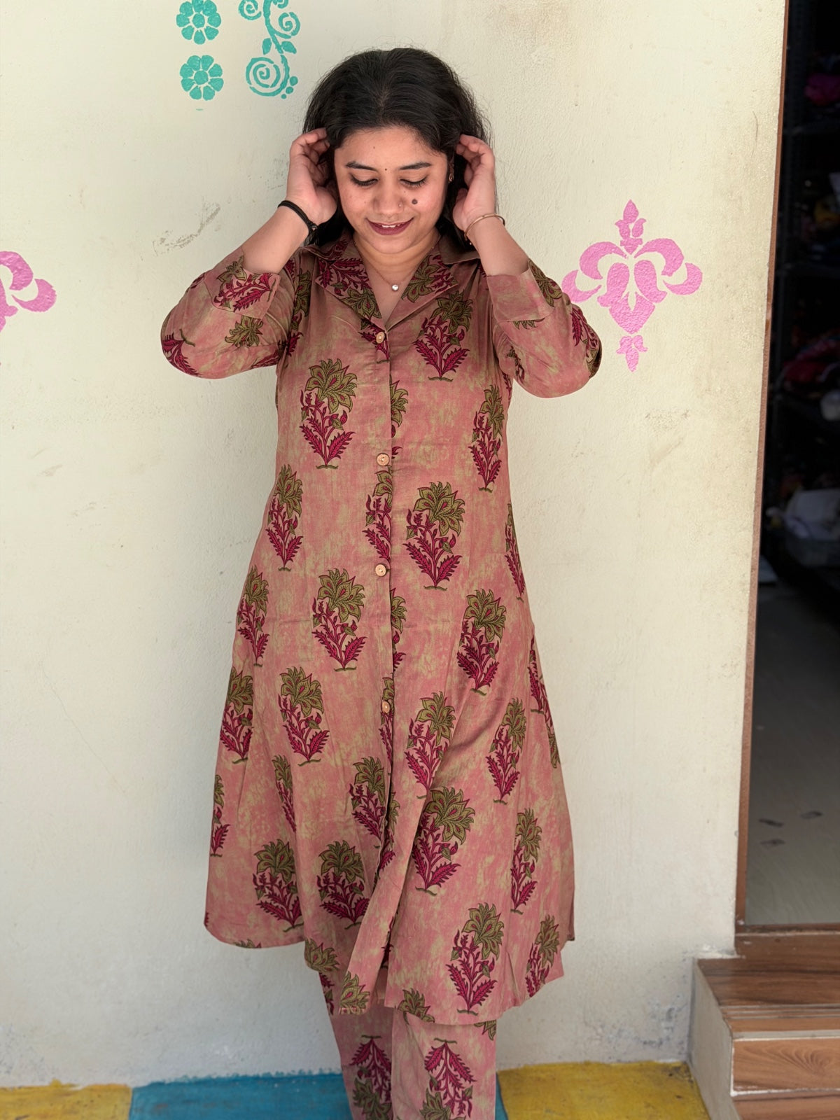 Premium Cotton Kurti With Phant  CKP20