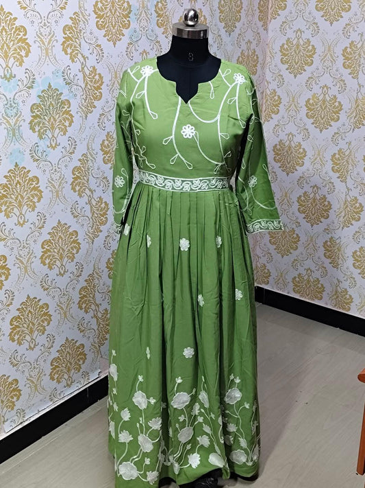Muslin Floral Frock - CFF211