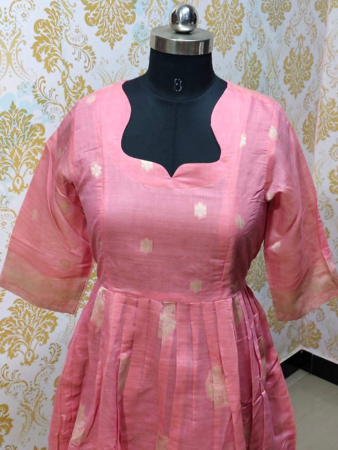 Jamdani Floral Frock - CFF214