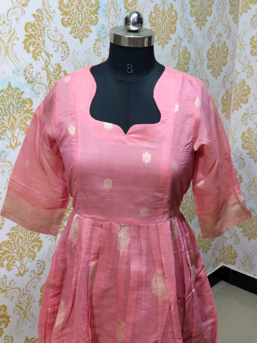 Jamdani Floral Frock - CFF214