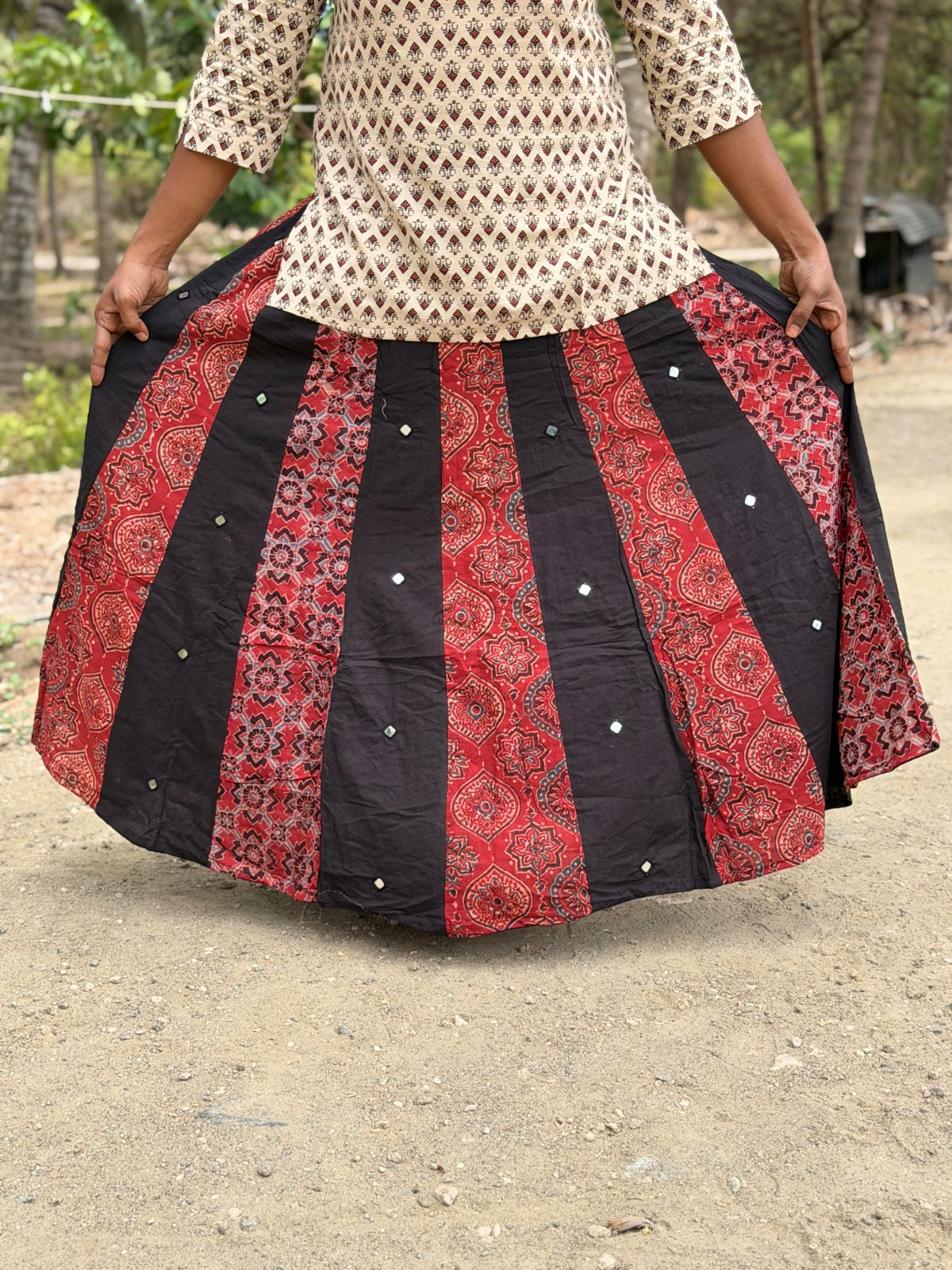 Ajrak Cotton Skirts SS21