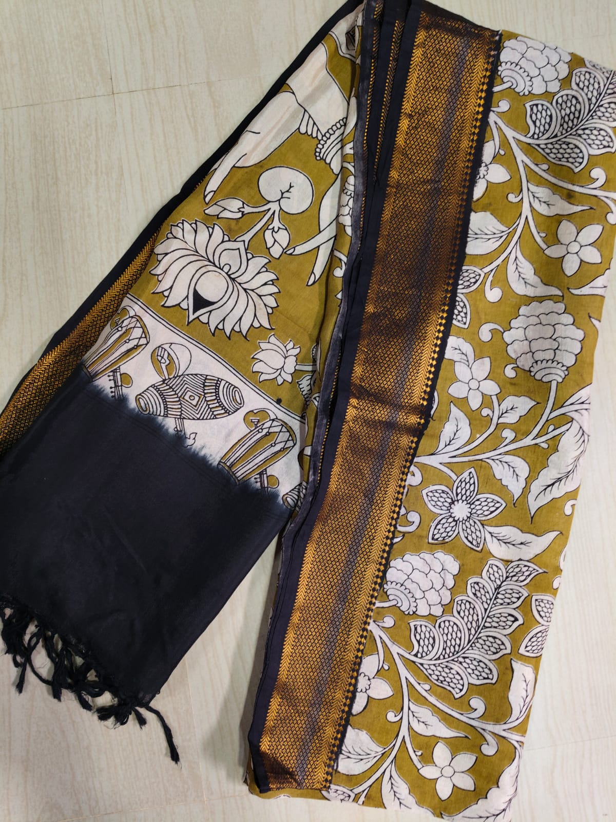 Kalamkari Pure Cotton Duppatas KCD21