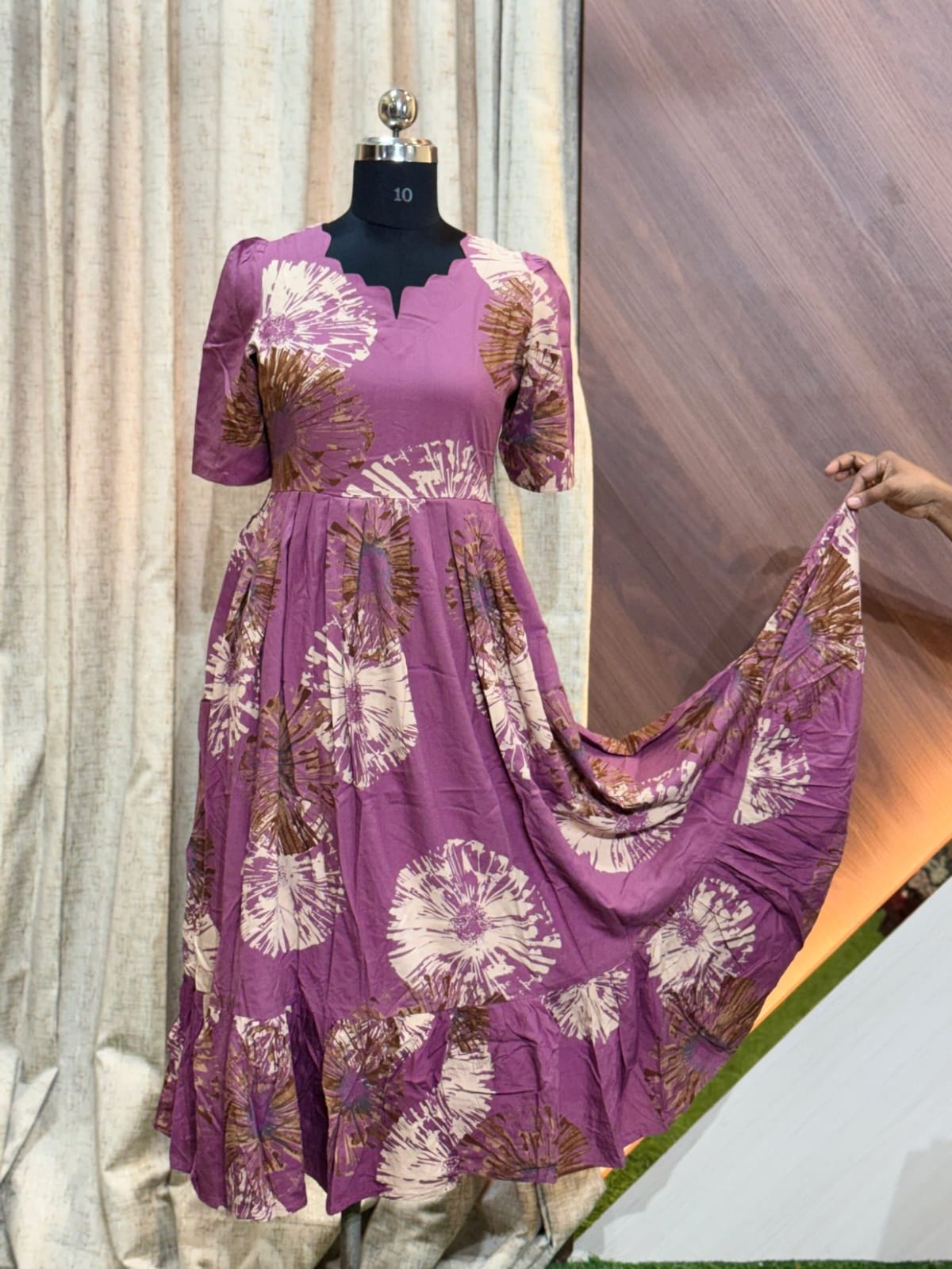 Premium Rayon Floral Frock RF21