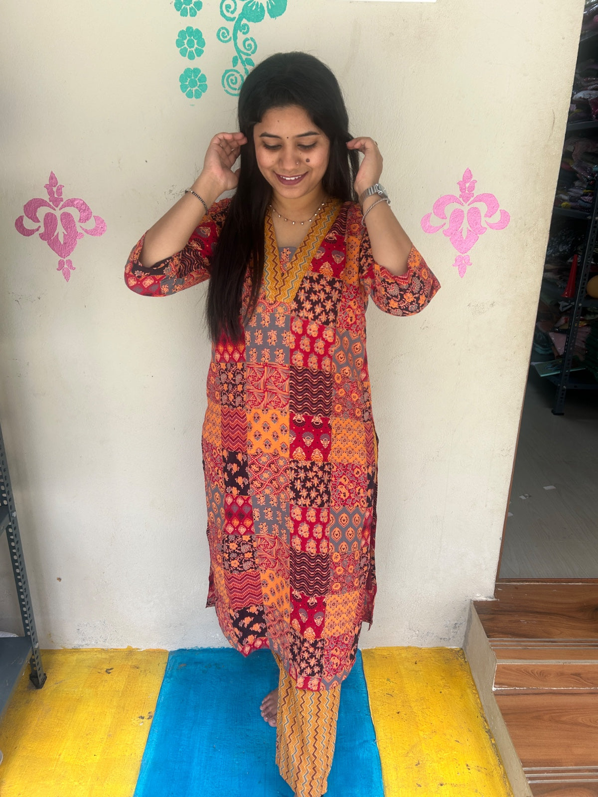 Cotton Kurti With Phant  CKP22