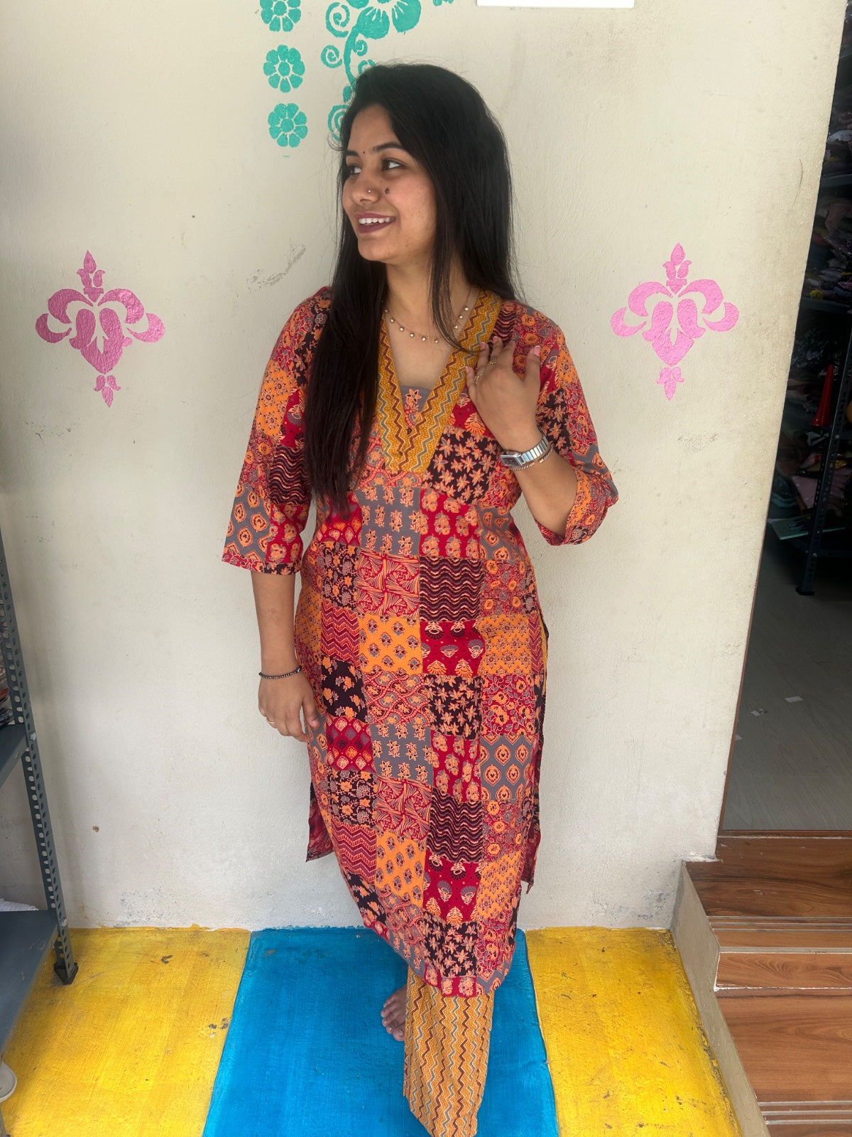 Cotton Kurti With Phant  CKP22