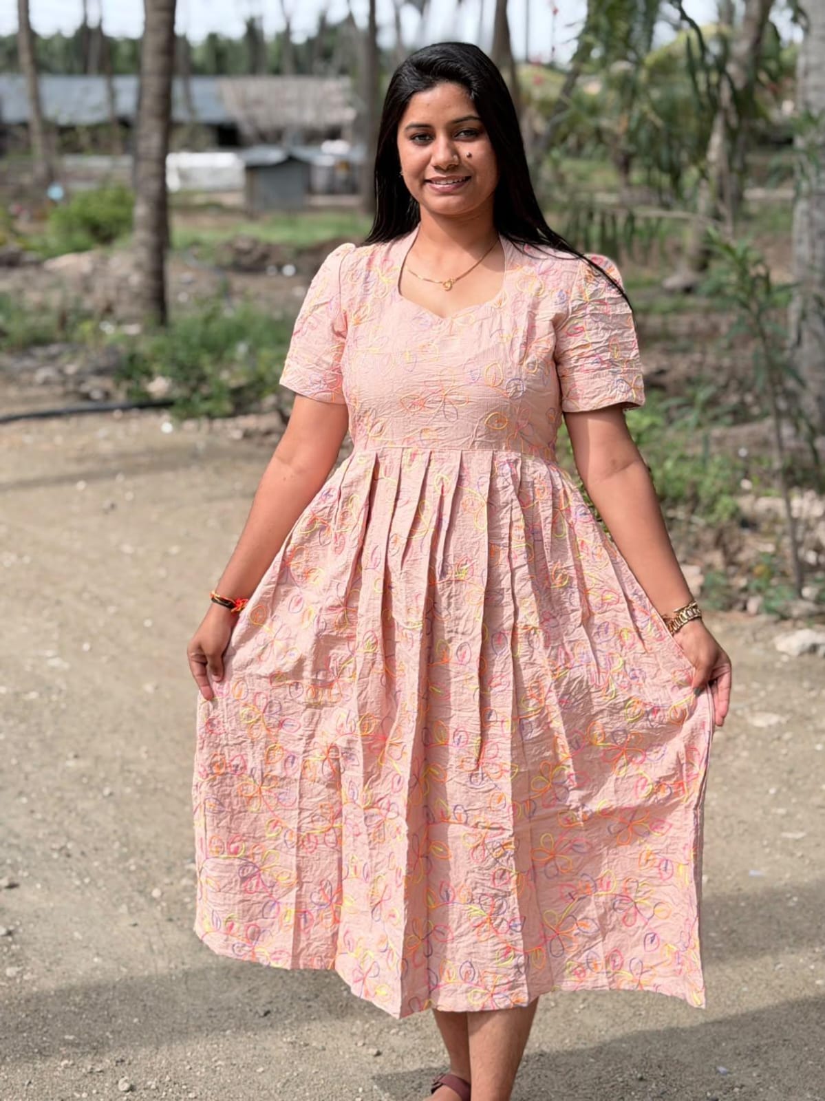 Premium Cotton Frock - CFF223