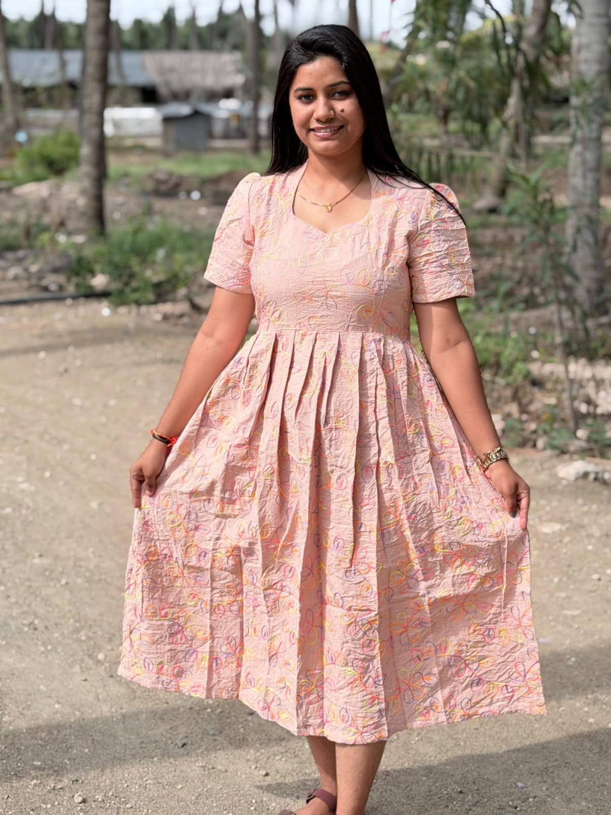 Premium Cotton Frock - CFF223