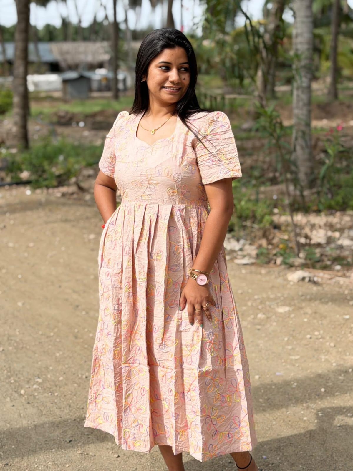 Premium Cotton Frock - CFF223