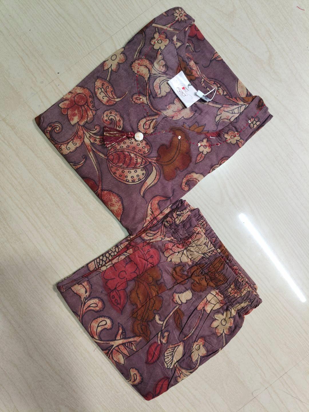 Premium Cotton Kurti With Phant  CKP22