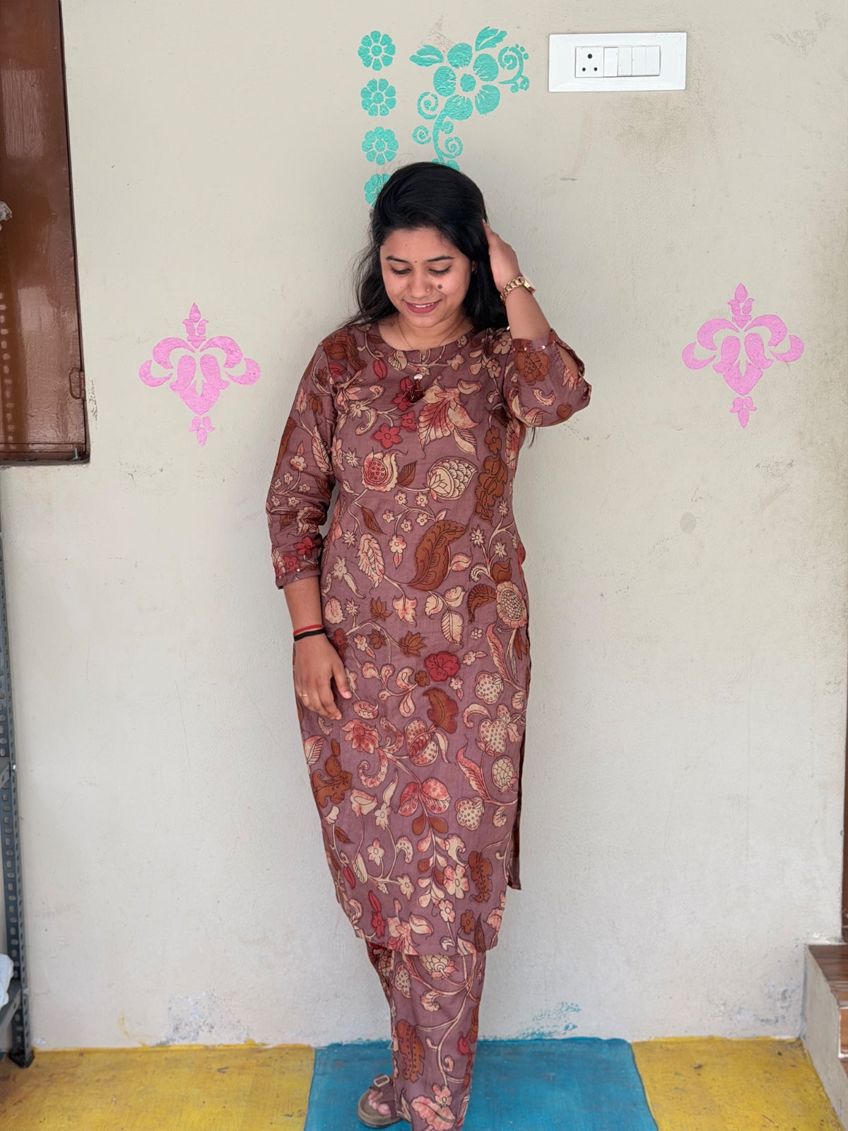 Premium Cotton Kurti With Phant  CKP22