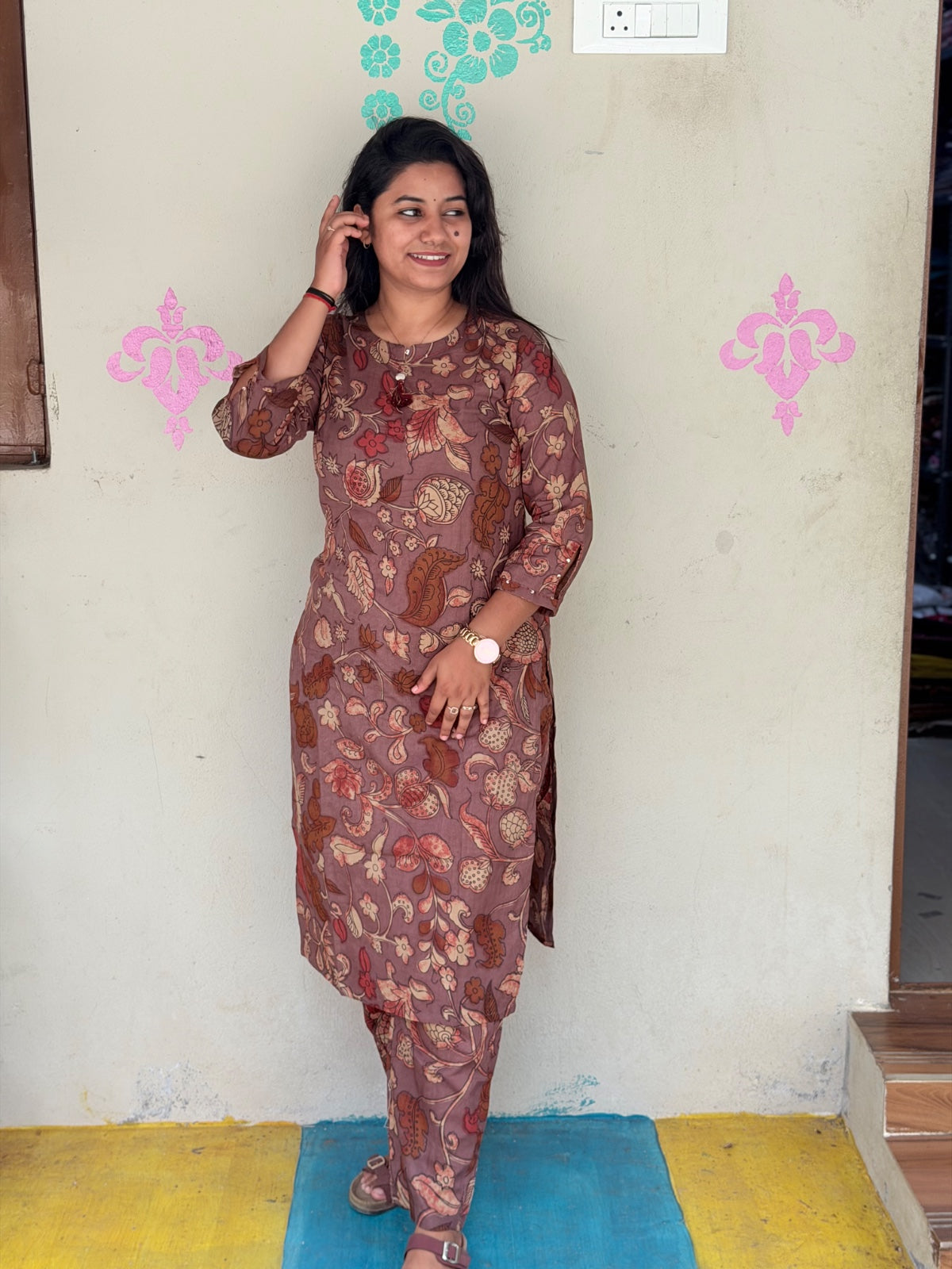 Premium Cotton Kurti With Phant  CKP22