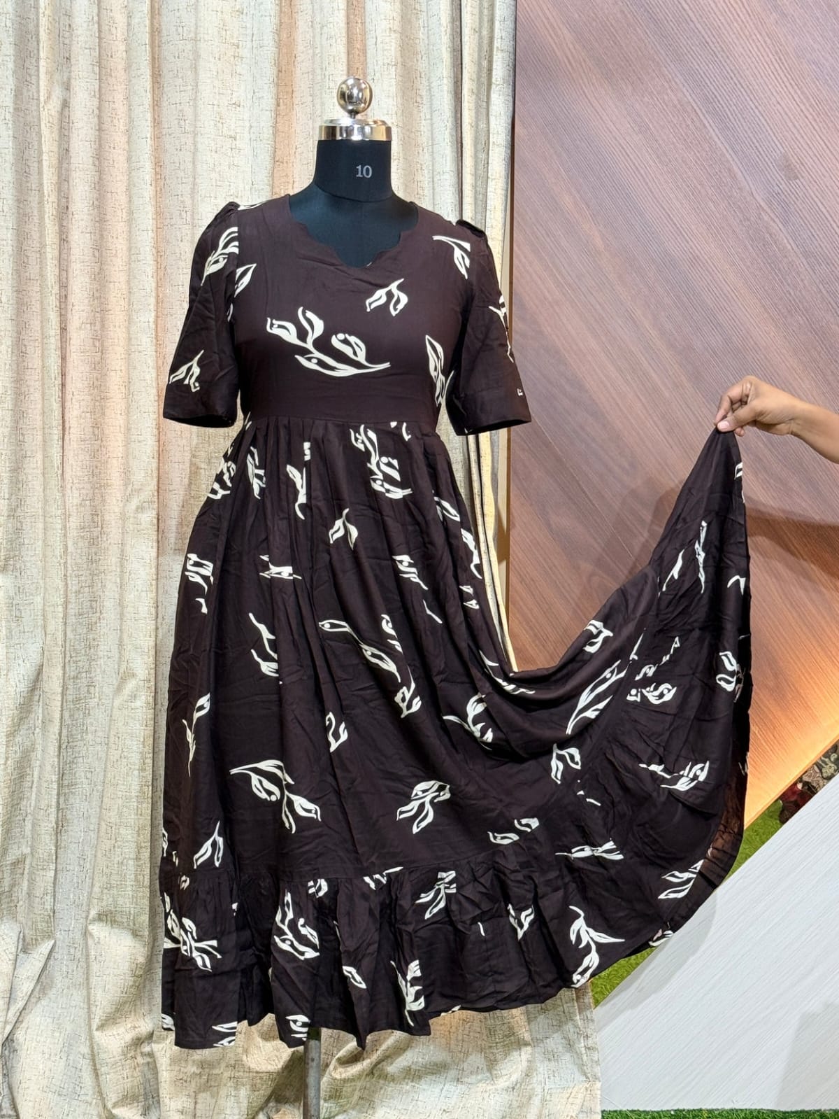 Premium Rayon Floral Frock RF23