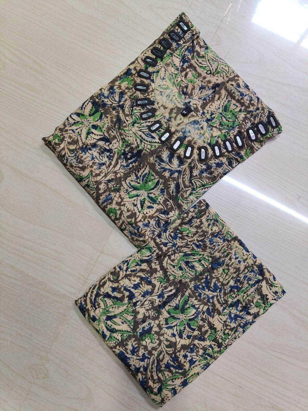 Kalamkari Kurti With Phant  PKA23