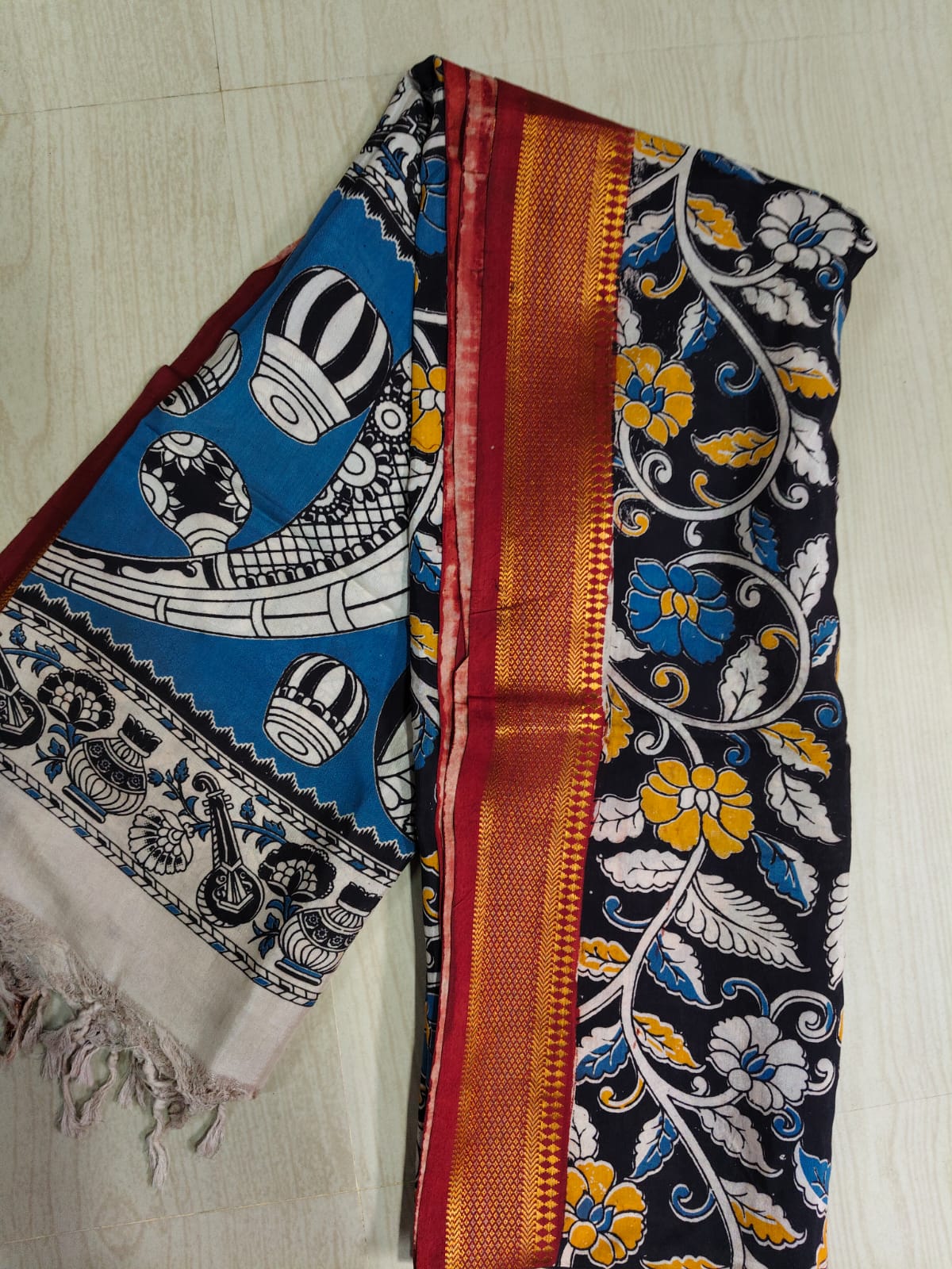Kalamkari Pure Cotton Duppatas KCD23